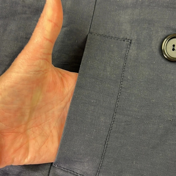 NWT Bryn Walker Navy Crop Pea Coat - Picture 6 of 12